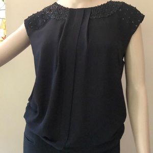 Ann Taylor black sequined too